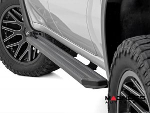 Chevrolet Silverado Side Steps - Multi-Color LED Running Boards - Crew Cab - Rough Country - '19 - '25 & Classic Chevrolet Silverado Side Steps - Multi-Color LED Running Boards - Crew Cab - Rough Country - '19 - '25 & Classic